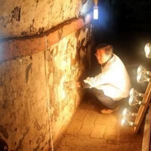 探访西安唐宰相韩休墓珍贵壁画揭取搬迁