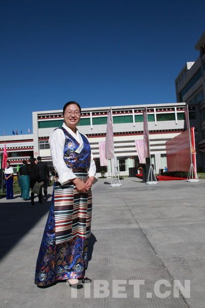 援藏干部孙伶伶。 援藏干部孙伶伶。