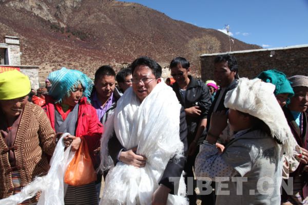 援藏干部马新明。 援藏干部马新明。